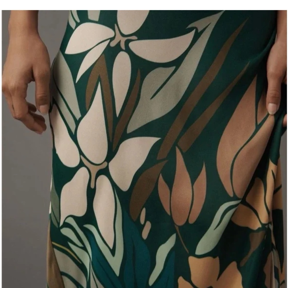 Bl-nk Eustella Bare V-neck Maxi dress, Anthropologie Medium NWT - Picture 3 of 6